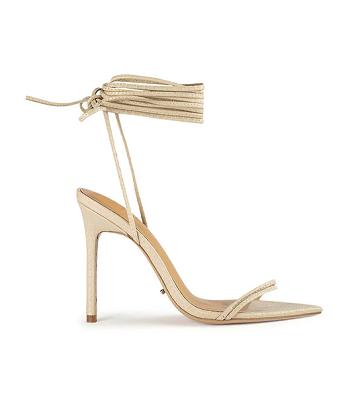 Light Yellow Tony Bianco Millie Vanilla Snake 10.5cm Event Heels | ILJZR22073