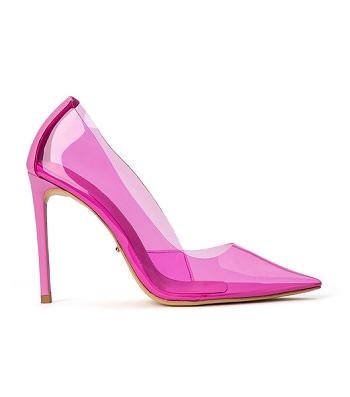 Pink / Pink Tony Bianco Alijah Pink Vinylite/Pink Nappa 10.5cm Bridal Heels | SILNY73057