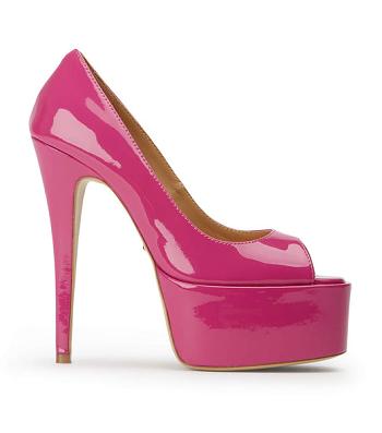 Pink Tony Bianco Jolee Berry Patent 15cm Platform Shoes | ILJKU27624