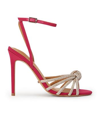 Pink Tony Bianco Kyla Persian Crepe 11cm Stiletto Heels | TILWZ10653