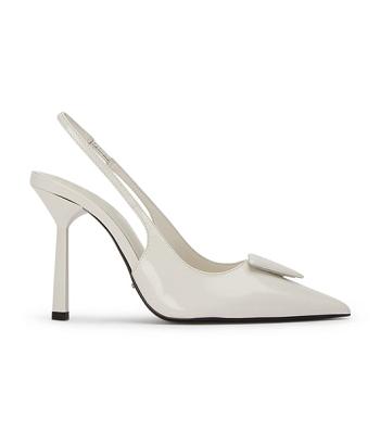 White Tony Bianco Ginger White Hi Shine 10cm Court Shoes | ILICD41284