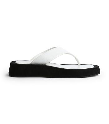 White Tony Bianco Ives Milk Capretto 3.5cm Sandals | MILHR45962