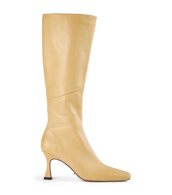 Yellow Tony Bianco Fantasy Butter Nappa 8cm Heeled Boots | ILNEJ30098